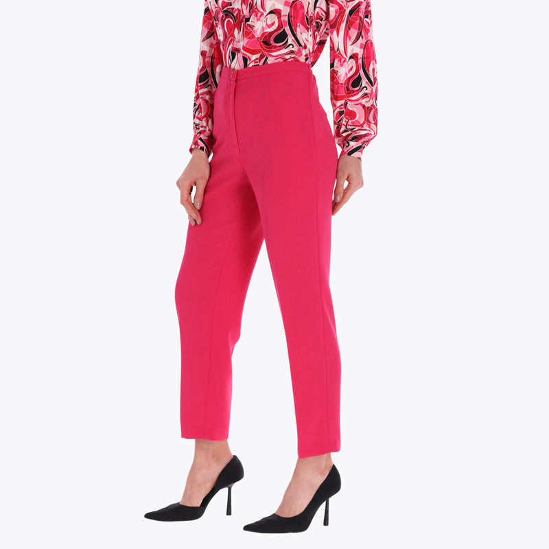 Pantalón Básico con Elástico en Cintura Tejido Plano