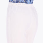 Petite Pantalón Básico con Elástico en Cintura Forrado Tejido Plano