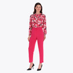 Petite Pantalón Básico con Elástico en Cintura Tejido Plano