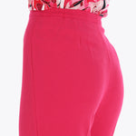 Petite Pantalón Básico con Elástico en Cintura Tejido Plano