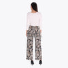 Petite Pantalón con Elástico en Cintura Tejido de Punto Estampado Tejido Plano