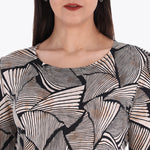 Petite Top Escote Redondo Manga 3/4" tejido de Punto