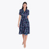 Vestido Camisero con Cortes Tejido Plano