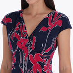 Petite Vestido con Corte y Escote Cruzado sin Mangas Tejido de Punto
