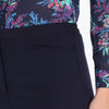 Pantalón Básico con Bolsas al Frente Tejido Plano
