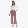 Petite Pantalón con Elástico en Cintura Trasera Bolsas a los Costados Tejido Plano