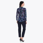 Blusa Camisera Manga Larga Tejido Plano
