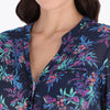 Blusa Camisera Manga Larga Tejido Plano