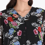 Túnica Camisera Doble Botón Tejido Plano