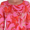 Petite Top Escote Redondo Manga 3/4" Tejido de Punto