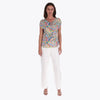 Top Kimono con Amarre y Detalles Al frente Tejido Plano