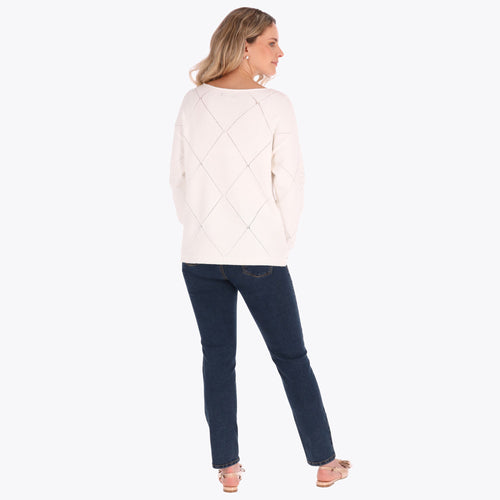Sweater con Aplicaciones de Lentejuelas