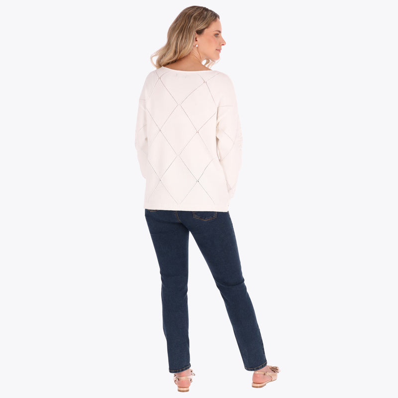 Sweater con Aplicaciones de Lentejuelas