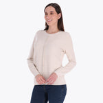 Sweater Escote Redondo con Botones Decorativos Cerrado