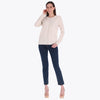 Sweater Escote Redondo con Botones Decorativos Cerrado