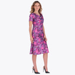 Vestido al Sesgo con Gorguera en Satín