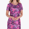 Vestido al Sesgo con Gorguera en Satín