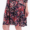 Vestido Escote "V" con Olanes Tejido de Punto
