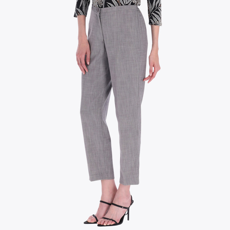 Pantalón Básico con Elástico en Costados Tejido Plano
