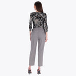 Pantalón Básico con Elástico en Costados Tejido Plano