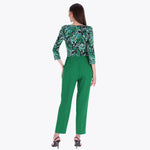 Pantalón con Elástico en Cintura Tejido Plano