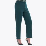 Pantalón Básico con Elástico en Costados Tejido Plano