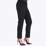 Pantalón con Bolsa Diagonal de Vivo y Elástico en Costados Tejido Plano