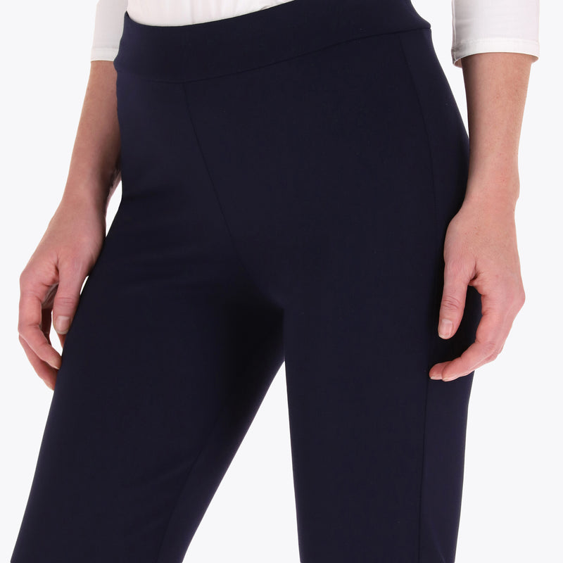 Pantalón Corte Recto en Tejido de Punto