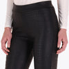 Pantalón Corte Recto Elástico en Cintura en Tejido de Punto con Diseño