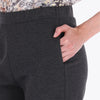Pantalón en Tejido de Punto con Bolsas en los Costados