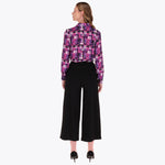 Pantalón Pierna Ancha con Vena al Frente en Tejido de Punto