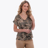 Top Kimono Escote "V" Tejido Plano