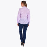 Camisera Manga Larga con Corte Aglobado Tela con Textura