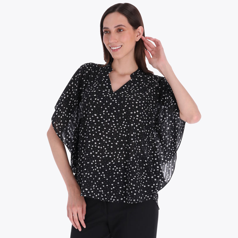 Gaban con Cuello Chino Tejido Plano