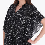 Gaban con Cuello Chino Tejido Plano