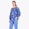 Blusa con Escote Redondo con Corte en Hombros