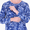 Blusa con Escote Redondo con Corte en Hombros