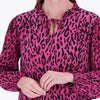 Blusa Combinada en Tejido de Punto y Plano