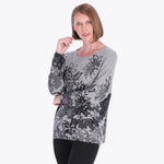 Sweter Escote Redondo con Aplicación