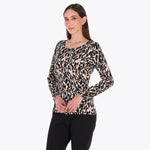 Sweter Escote Redondo con Aplicación