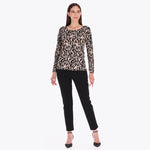 Sweter Escote Redondo con Aplicación