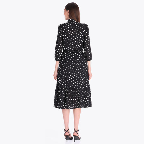 Maxi Vestido Camisero Tejido Plano