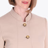 Saco con Cuello Chino Tejido Plano