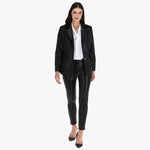 Blazer Efecto Piel con Stretch Solapa Escuadra
