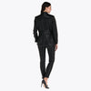 Blazer Efecto Piel con Stretch Solapa Escuadra