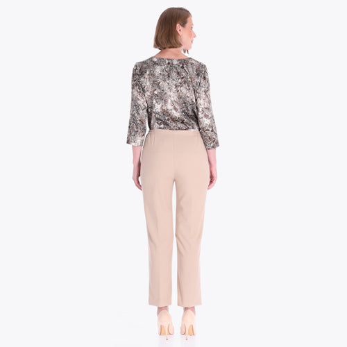 Pantalón Básico con Elástico al Costado