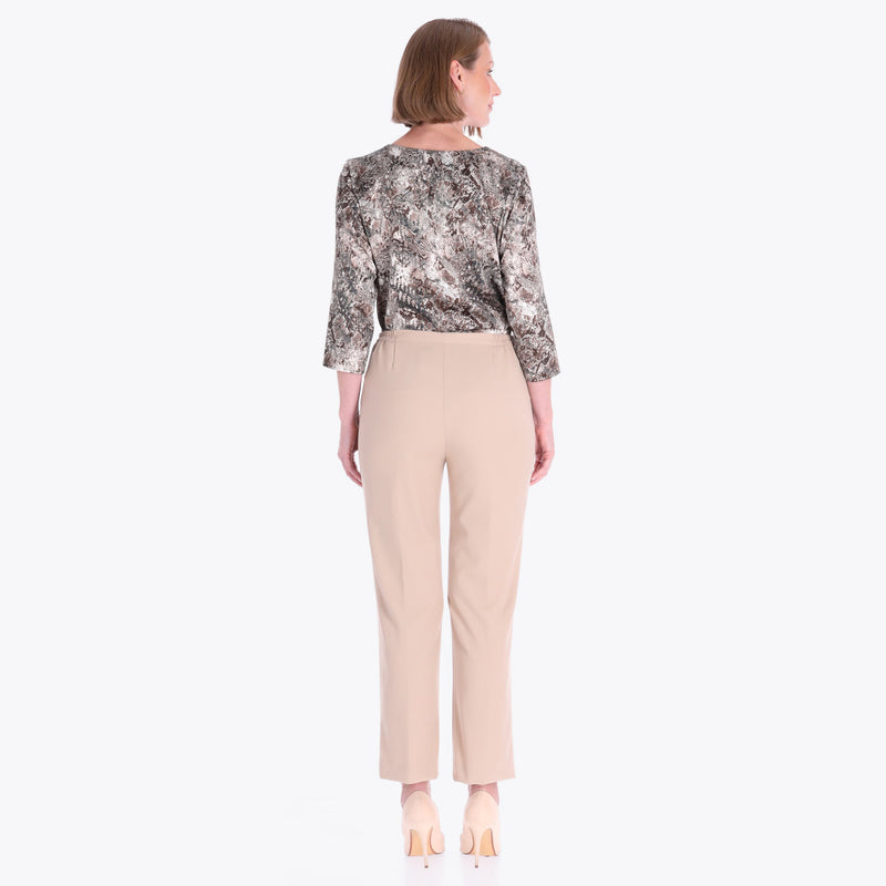 Pantalón Básico con Elástico al Costado