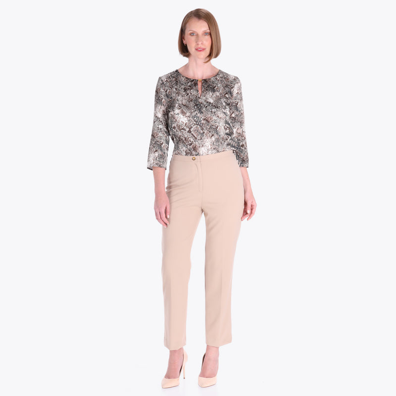 Pantalón Básico con Elástico al Costado