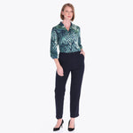 Pantalón Básico con Elastico al Costado con Bolsas Tejido Plano