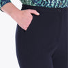 Pantalón Básico con Elastico al Costado con Bolsas Tejido Plano